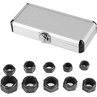 10 Pcs Impact Bolt & Nut Remover Set,Screw Extractor Set & Bolt Extractor Tool Set for Removing Damaged Frozen Stubborn Ruste