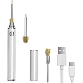 Gordepy Upgraded Dual-Heating Thread Burner One-Touch Melt with 2 Tips | Rechargeable &amp; Cordless for String, Leather Craft, Sewing, Polyester &amp; Nylon