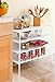 Seville Classics 2-Tier Resin Slat Utility Shoe Rack, White