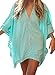 Walant Womens Solid Oversized Beach Cover Up Swimsuit Bathing Suit Beach Dress,Green,One Size