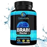 Brain Booster, Nootropic, Focus Anxiety Energy &amp; Brain Supplement, Maximum Strength Brain &amp; Memory Booster to Optimize Brain Function - Increase Clarity &amp; Energy, Mood Enhancer, w DMAE, Gluten Free