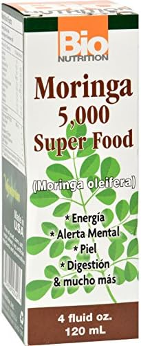 2Pack! Bio Nutrition Moringa Super Food - 5000 mg - 4 fl oz