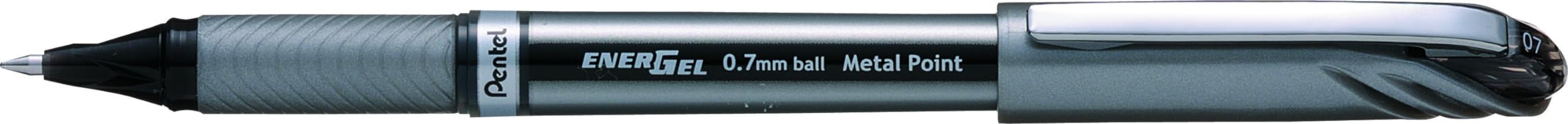 Pentel Energel BL27-A Roller Ball Pen (Medium) - Black (Pack of 12 pens)
