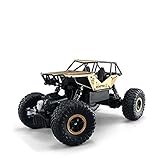 SZJJX RC Cars Off-Road Rock Vehicle Crawler Truck 2.4Ghz 4WD High Speed 1:18 Radio Remote Control Racing Cars Electric Fast Race Buggy Hobby Car Metal Shell Gold