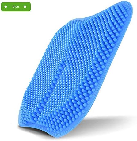 3D Breathable Cool Silicone Seat Cushion Summer Home Office Car Gel Massage Non Slip Chair Sofa seat Pad Mat 43 * 43cm (Color : Blue, Specification : 43x43cm)