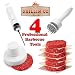 Gifts for Men ★ Flavor Injector Syringe ★ Hamburger Press ★ Meat Tenderizer ★ 26 Page Grillin'Up Recipe eBook ★ GIFT PACK ★ 4 Professional BBQ Tools at ONE LOW PRICE ★ Master the Grill. MAKE BACKYARD GRILLING SIMPLE, EASY, and TASTY. Better than 100% MONEY BACK GUARANTEE.