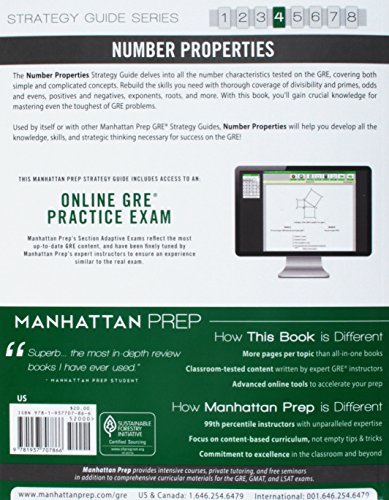 GRE Number Properties (Manhattan Prep GRE Strategy Guides)