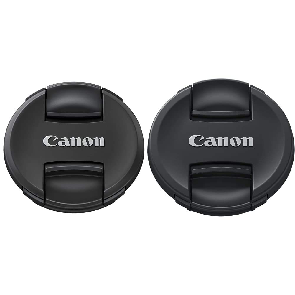 Canon LCE77 E-77 II Lens Cap for EF Lens with USM & E-82II Lens Cap for 82mm Thread