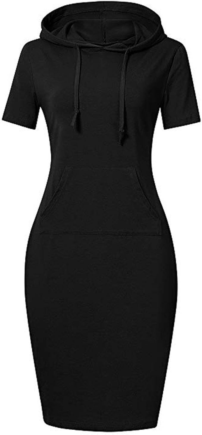 short sleeve sweatshirt dress