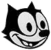 2.8" x 2.8" Felix the Cat DIY Embroidered Sew Iron on Patch
