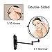 GURUN 8 Inch Bronze Magnifying Makeup Mirror Wall Mounted for Bathroom with 10X Magnification Oil Rubbed Bronze M1207O(8in,10X)