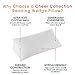 Cheer Collection Wedge Pillow for Reading in Bed, Plushy Headboard Wedge Pillow, Large Backrest Pillow for Bed, Soft Dorm Pillow Headboard Cushion, Elevation Pillow for Sleep & Relaxation