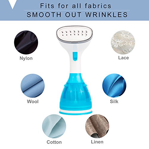 MOCREO Travel Garment Steamer, Portable Fabric Steam Iron,Continuous Steam,Stainless Panel, Detached Water Tank - Thumbnail 4