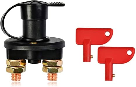 Hqcm Universal Trennschalter Fur Batterie Abgeschnitten 2 Polig Ein Ausschalter Kill Switch Batterieschalter 12v 24v Hauptschalter Fur Fahrzeug Boot Auto Kfz Amazon De Auto