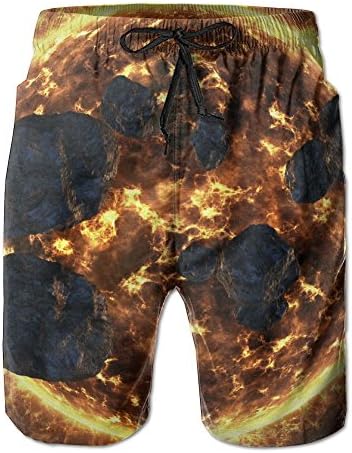 Men's Swim Trunk Space Galaxy Clouds Beach Shorts Summer Boardshort