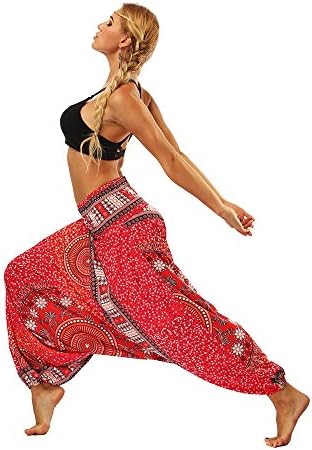 Women Loose Yoga Pants,Trousers Baggy Boho Aladdin Jumpsuit Harem Casual Summer Pants