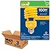 100W Equivalent 23W Enersaver T2 CFL Bug Light Bulb, E26 Base, Yellow, 3 Pack, Globe Electric 84392