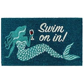 Liora Manne Natura Door Mat - Novelty Designs, Durable Natural Coir & Vinyl Back, Long Lasting Color, Foyers, Porches, Patios & Decks, Ocean, 1'6" x 2'6" 51IGlqhS hL. SS280