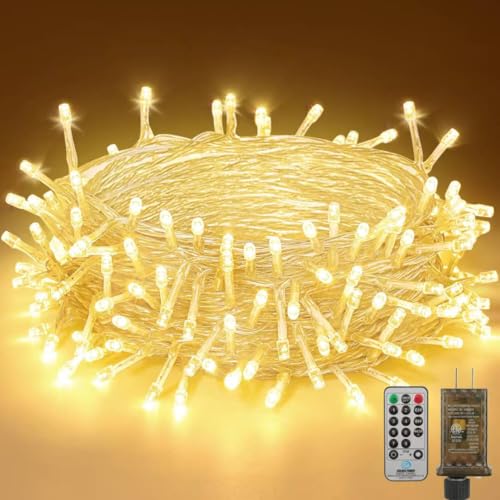 SKYINGFEW 200 LED Warm White String Lights