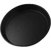 12 Inch Carbon Steel Pizza Pan Round Baking Tray Non-Stick Cooking Dish For Home Kitchen