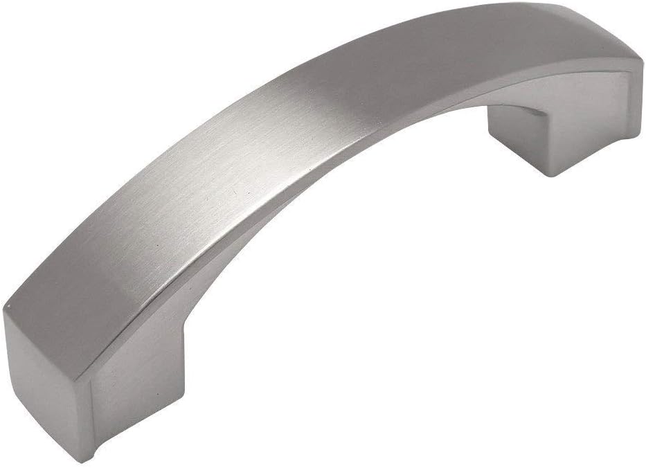 10 Pack Cosmas Cabinet Hardware Satin Nickel Arch Handle Pulls 616 030sn