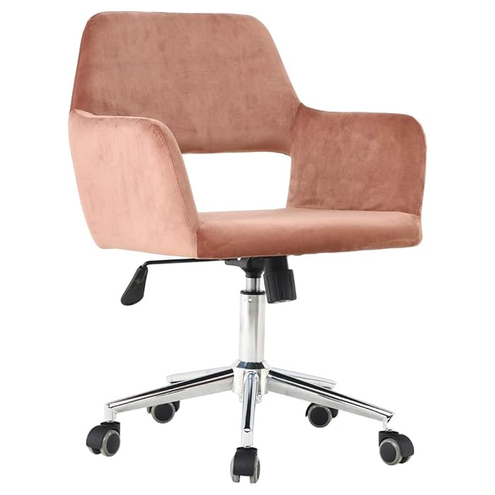 Buy Modern Home Office Desk Chairs with Wheels and Arm Comfy Swivel Ergonomic Desk Chair