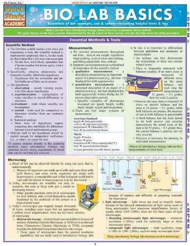 Bio Lab Basics (Quick Study Academic)