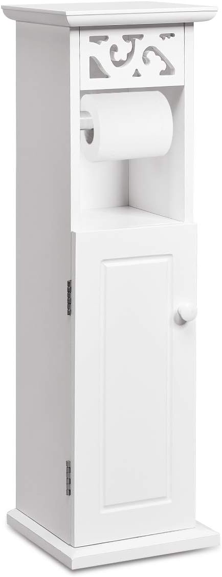 DREAMADE Hochschrank Badschrank Weiß, Toilettenschrank