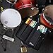 Donner Drumsticks Bag Holder Thickened Large Capacity Drum Sticks Bag Hangable Portable for Drumsticks Brushes Mallets Up to 12 Pairs, Black