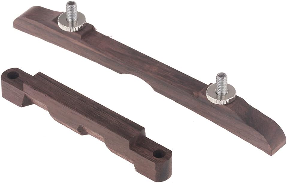 Musiclily 114mm Rosewood Adjustable Compensated Mandolin Bridge BigaMart
