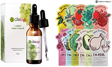 C-NERGY SERUM 20 + I'm Real Mask Sheet Pack of 11