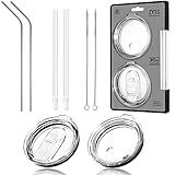 8 Piece Set For Yeti Straw 30 oz,No Leak Sliding Closure 100% Spill Proof Straw Lid And Fits Yeti Rambler Tumbler,Ozark Trail Cup Or More Brand Stainless Steel Mugs