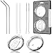 8 Piece Set For Yeti Straw 30 oz,No Leak Sliding Closure 100% Spill Proof Straw Lid And Fits Yeti Rambler Tumbler,Ozark Trail Cup Or More Brand Stainless Steel Mugs primary