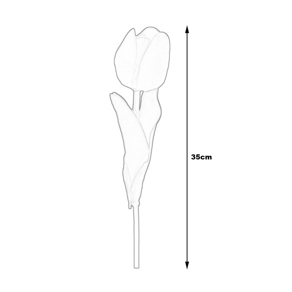 Pelle artificiale tulipano fiori per casa bouquet da sposa da cucina tavolo da pranzo soggiorno decorazione set di 25 Multi