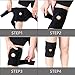 KingMoore Knee Brace Support- Adjustable Size, Black Color