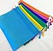SENREAL 10pcs A4 Size Waterproof Double Layer Zipper Mesh File Bags Office Document Stationery Storage Organizer Color Randomly Mix