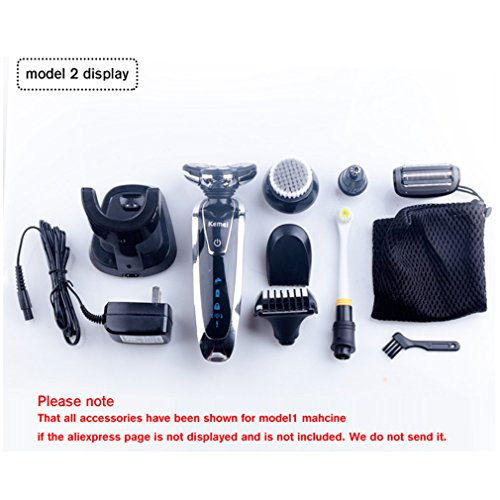 7 In 1 3D Electric Shaver Trimmer Rechargeable Razor Shaving Machine Barbeador Face Care model2 10in1