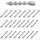 Reaction Tackle Nail Weights for Bass Fishing - Insert Pencil Sinkers for Wacky Rig, Neko Rig and Soft Plastic Lures - Freshwater and Saltwater - 25-Pack