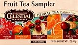 Celestial Seasonings - Herbal Fruit Tea Sampler Caffeine Free - 18 Tea Bags
