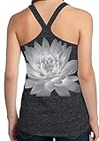 Yoga Clothing For You Ladies Lotus Flower T-back Tank Top