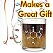 Caffeine Molecule - Glass Coffee Mug - Makes a Great Gift Under $15 for Science Buffs!