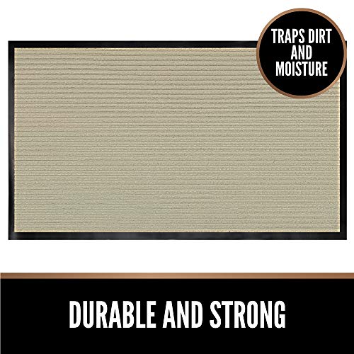 Gorilla Grip Heavy Duty Traffic Guard Doormat, 2 Pack, Durable Rubber Backing, Low Profile