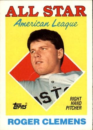 Amazon.com: 1988 Topps Baseball Card #394 Roger Clemens: Collectibles