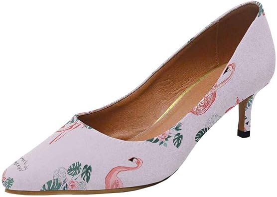 floral pumps low heel