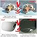 ZILONG 2 Pack 3D Clip on Glasses Universal Reald 3D Clip on Glasses 3D Glasses Polarized Clip use with Prescription Glasses/Eyewear for Movies Theater Cinema Passive 3D TV (in Box)thumb 2