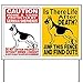 CafePress - (2) GERMAN SHEPHERD DOG SIGNS Yard Sign - Yard Sign, Vinyl Lawn Sign, Political Election Sign