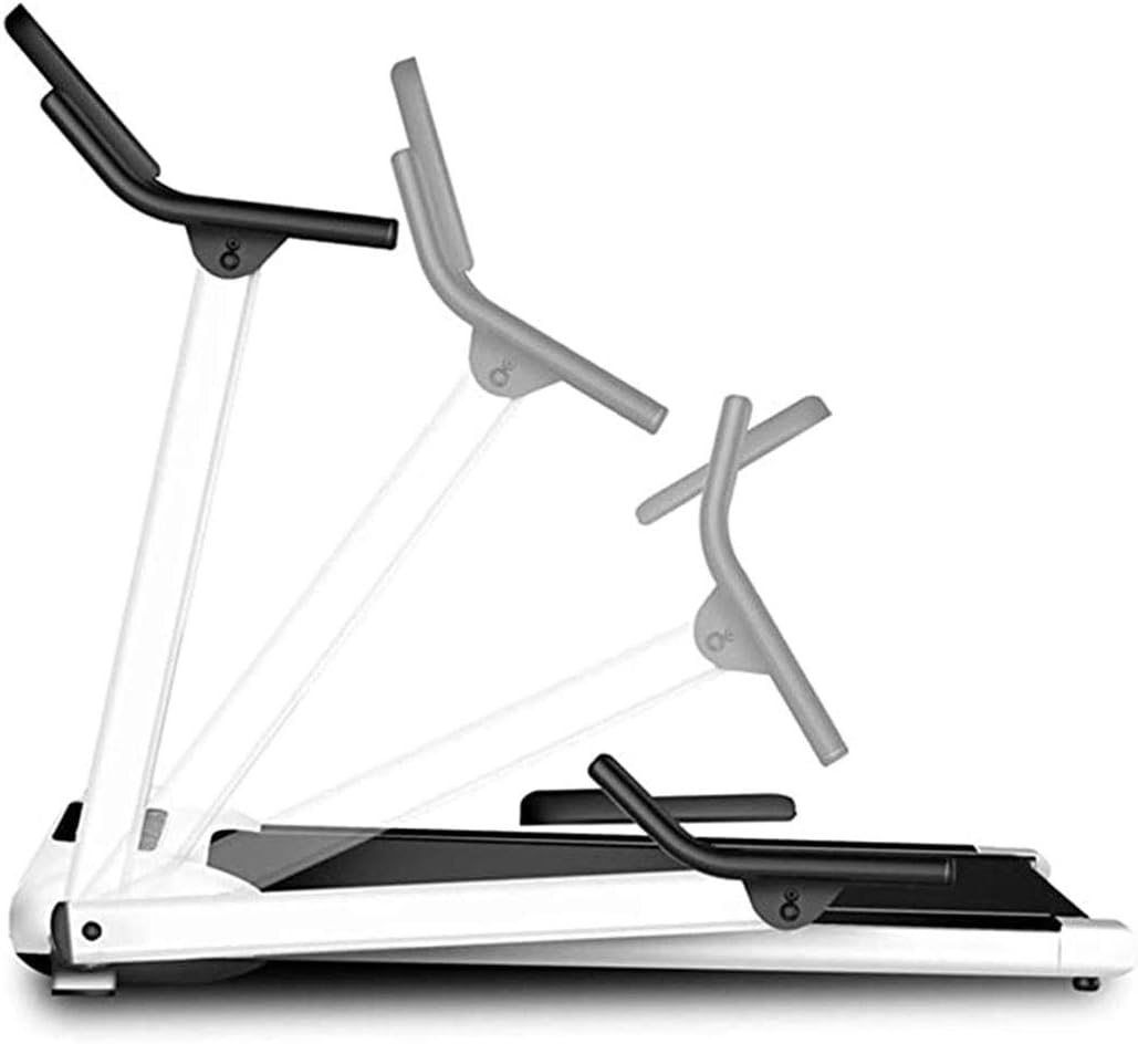 ENK Folding Treadmill Fitness Portable Treadmill, LED, Smart and Shock，Installation-Free, 19" Under Desk Electric Treadmill with Bluetooth Speaker,Black