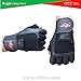 4Fit Leather Weight Lifting Gloves Long Wrist Wrap Padded Strength Training Gym S-XXL (Large)