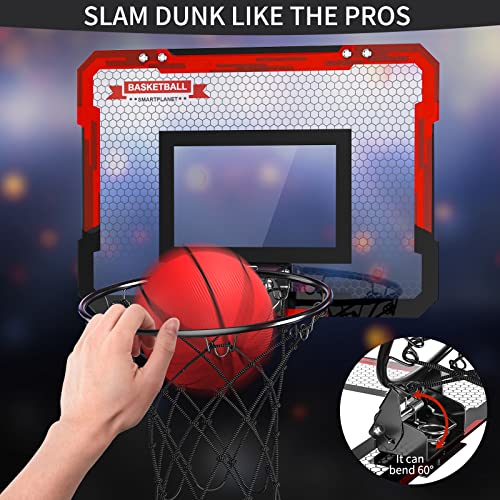 TEMI Indoor Basketball Hoop for Kids, Door Room Basketball Hoop,Mini