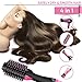 Hot Air Brush One-Step Hair Dryer & Volumizer, 4 in 1 Styler for Straightening, Curling, Salon Negative Ion brush Electric Blow Dryer Rotating Straightener Curl Brush For All hair reduce Frizzthumb 1